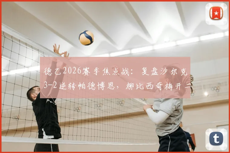 德乙2026赛季焦点战：复盘沙尔克3-2逆转帕德博恩，柳比西奇梅开二度背后战术解析与球队冲甲前景